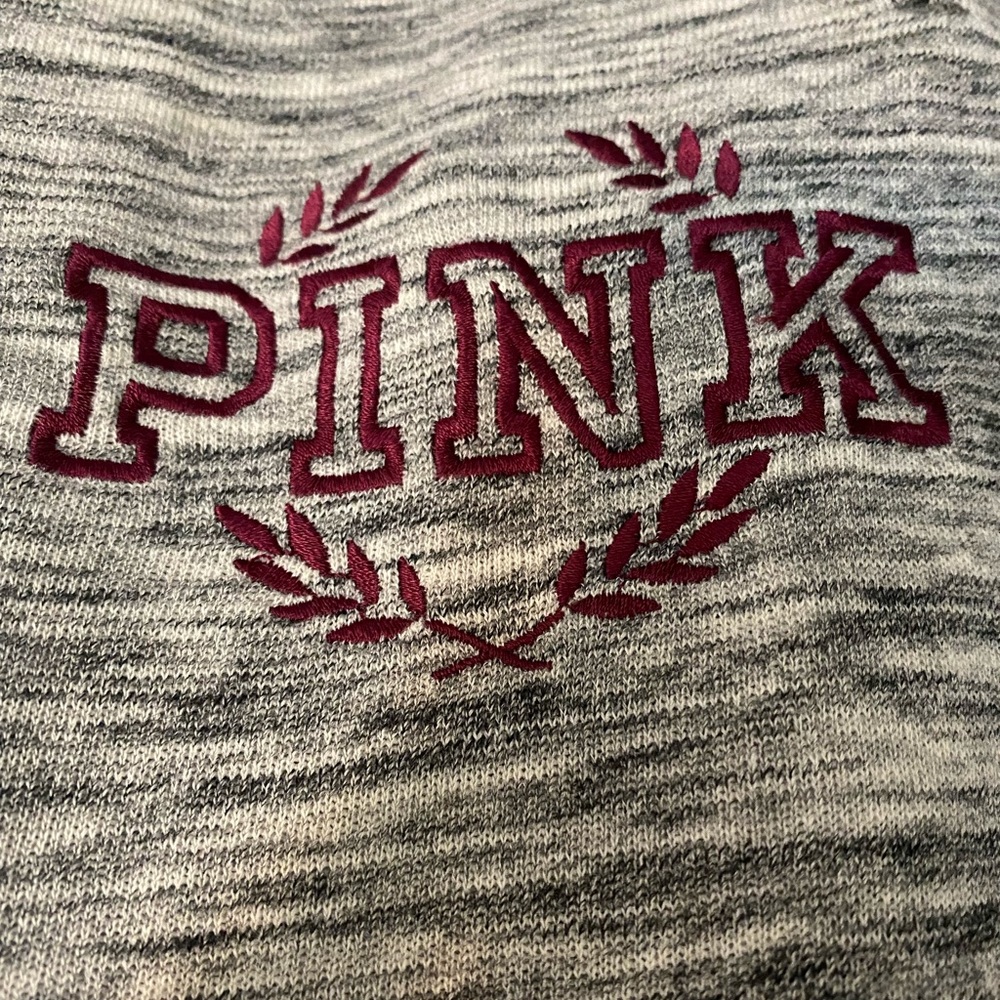 #53 Heathered Gray PINK brand size medium sweat pants